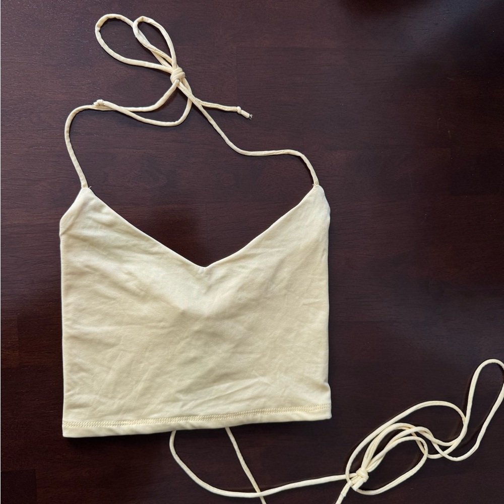 Heart Hips Pale Yellow Camisole Top